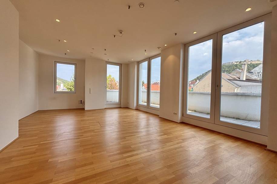 moderne Ordinationsräume mit Blick am Schlossberg | großzügige Außenflächen, Gewerbeobjekt-miete, 1.857,72,€, 2410 Bruck an der Leitha