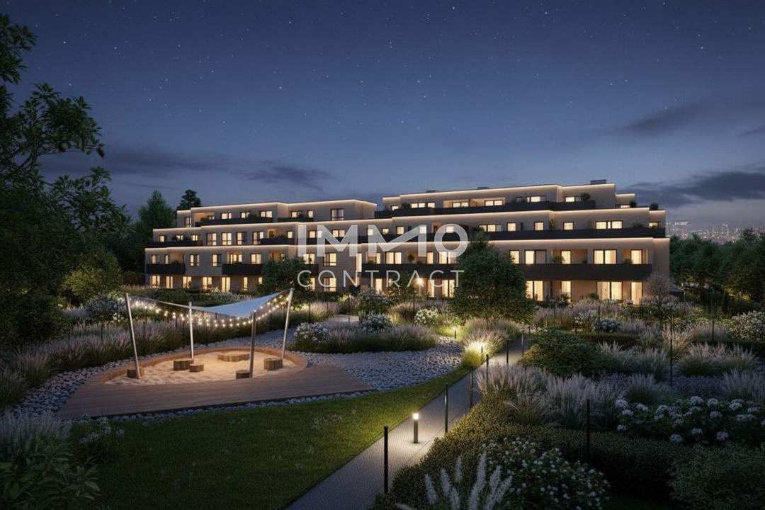 Stillvolle 3-Zi-Wohnung mit Garten, Terrasse &amp; Tiefgarage in 1220 Wien – Erstbezug!