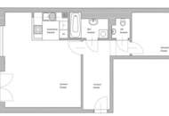 U1-NÄHE, gepflegte 68 m2 Neubau inkl. 4 m2 Loggia, 2 Zimmer, Wannenbad, Parketten, 2. Liftstock, Humboldtgasse