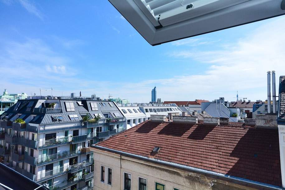 3 Zimmer Dachgeschoßwohnung mit Terrasse, Wohnung-miete, 1.299,00,€, 1200 Wien 20., Brigittenau