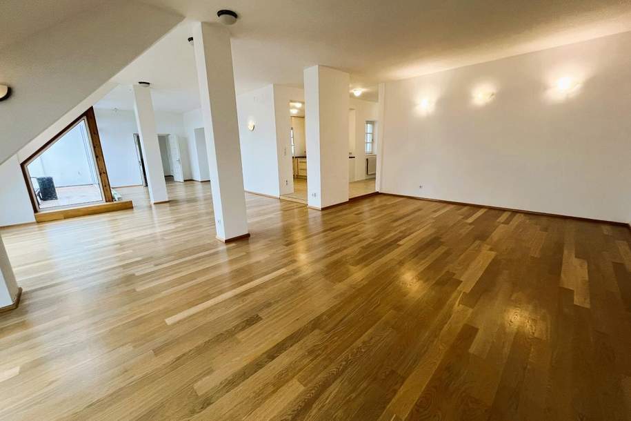 Stilvolle Luxus-Dachgeschosswohnung im Botschaftsviertel! 5 Zimmer, 2 Terrassen! Toller Blick auf den Botanischen Garten!, Wohnung-miete, 4.650,00,€, 1030 Wien 3., Landstraße