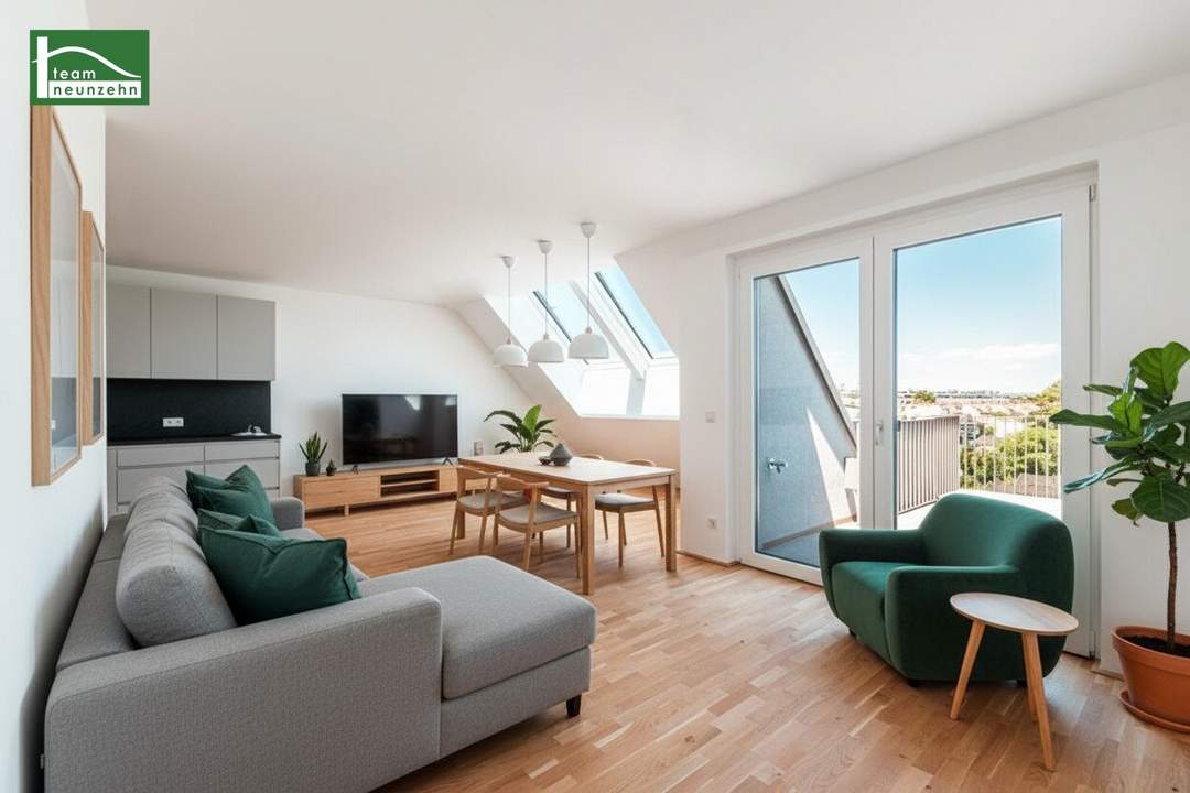 Anlegerwohnung für Investoren (Nettopreis) - sofort vermietbar inkl. Küche - DG-Wohnung mit Terrasse in Ruhelage auf Eigengrund - JETZT ANFRAGEN