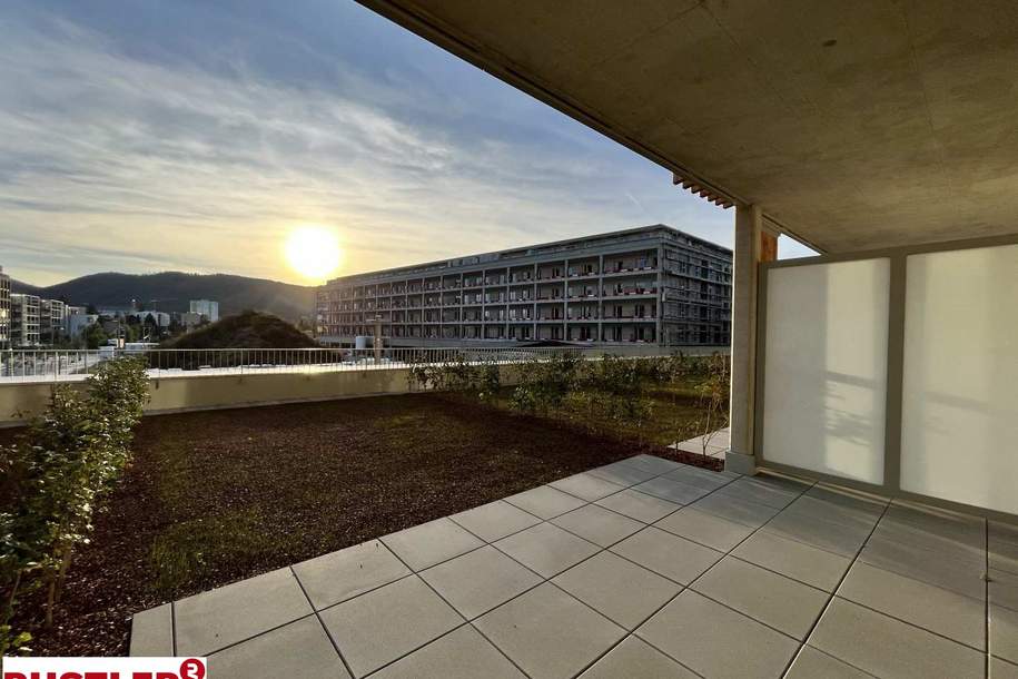 Sonnige Terrasse &amp; Garten I Moderne 2-Zimmer-Wohnung I SMART CITY, Wohnung-miete, 647,14,€, 8020 Graz(Stadt)