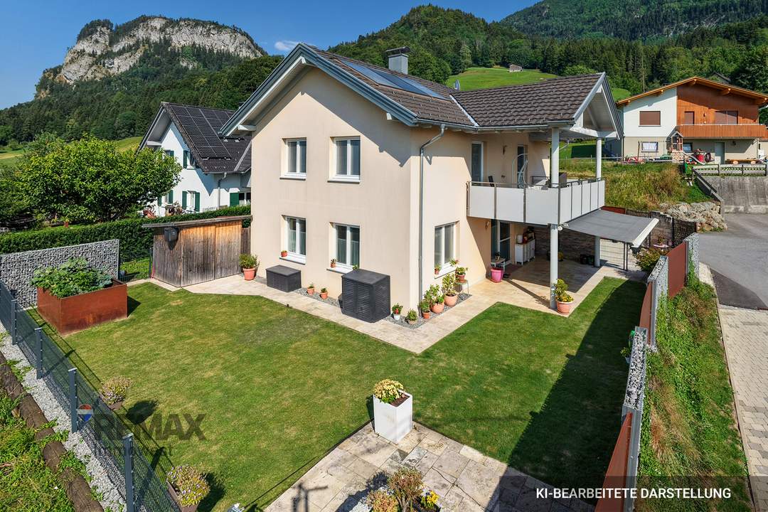 Ruhig wohnen, weit blicken, Natur direkt vor der Tür: Einfamilienhaus in Hohenems-Schuttannen