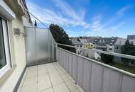 Dachgeschoß ohne Schrägen mit 2 Terrassen - sanierungsbedürftig