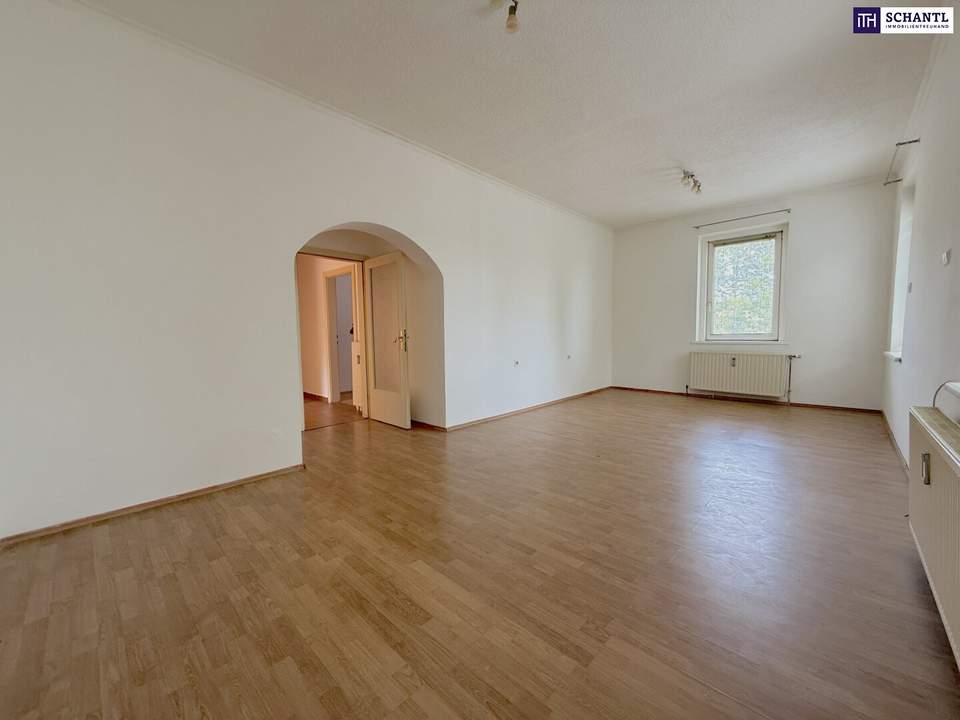 Schnäppchen-Alarm! Sanierungsbedürftige 74m2 Altbauwohnung mit enormen Potenzial, Carport &amp; großzügigem Keller – Ihr neues Zuhause in Graz! Innenhof-Balkon kann bewilligt werden!
