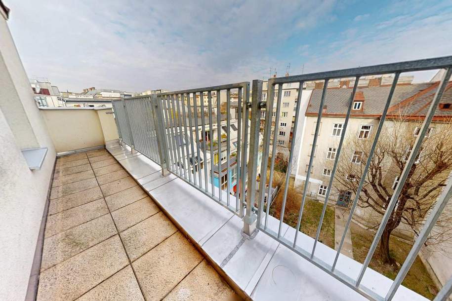 Wunderbares, helles 1-Zimmer-Loft mit Terrasse!, Wohnung-miete, 799,00,€, 1160 Wien 16., Ottakring
