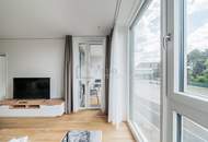 Modernes 2-Zimmer-Apartment mit Loggia im VIENNA TWENTYTWO – Rooftop-Pool, Fitnessstudio, all-inclusive | 1220 Wien