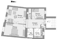 Zentrale 3-Zimmer-Altbauwohnung mit Lift in 1080 Wien | nahe Neubaugasse &amp; Innenstadt