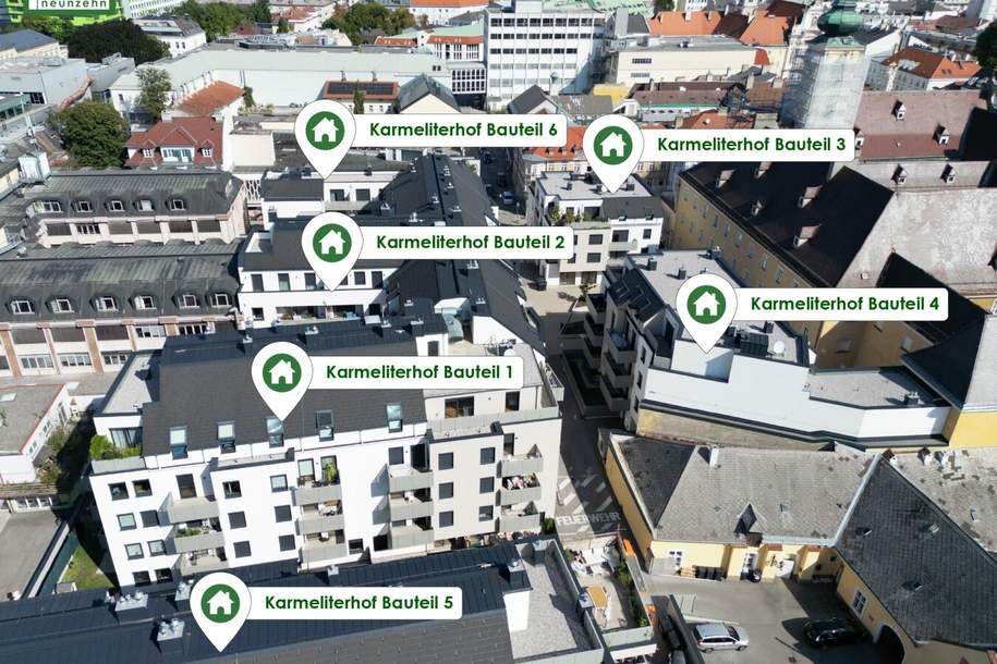 Karmeliterhof - moderne Wohnungen in bester Lage!, Wohnung-miete, 668,49,€, 3100 Sankt Pölten(Stadt)