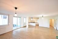 Familienwohnung: Schöne 5-Zimmer-Maisonette-Wohnung mit Balkon und Terrasse direkt an der Donau