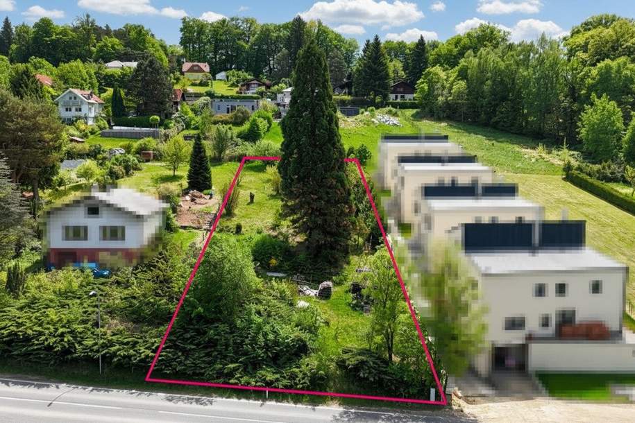 Aufschließungsabgabe bezahlt! Großzügiges Baugrundstück in mittlerer Hanglage an der Grenze zu Eichgraben, Grund und Boden-kauf, 290.000,€, 3033 Sankt Pölten(Land)
