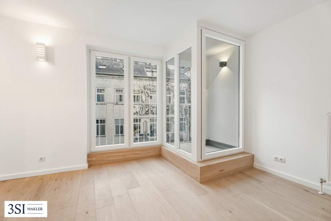 The Pearl: Komplett modernisierter 1‑Zimmer-Erstbezug - direkt am begehrten Karmelitermarkt