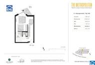 Sonnwendviertel: 1-Zimmer-Wohnung mit Balkon im 17. OG – Fitnessraum, Co-Working &amp; Rooftop-Terrasse inklusive!