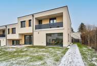 Wohnglück in Katzelsdorf: Erstbezug Doppelhaushälfte mit Loggia und Terrasse!
