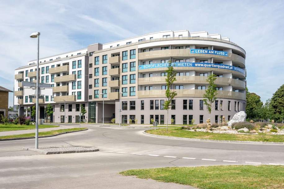 Q11 Leben am Fluss - 2-Zimmer-Neubauwohnung mit Freifläche!, Wohnung-miete, 749,00,€, 3100 Sankt Pölten(Stadt)
