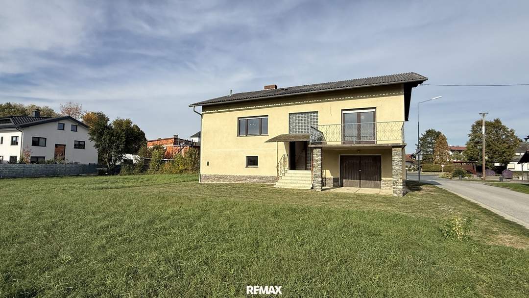 4-Zimmer-Einfamilienhaus in Strem mit Garten, 2 Balkone und Garage