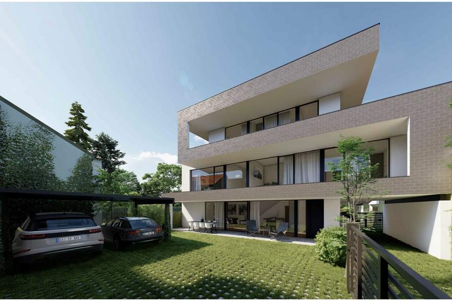 Bauträger und Baufirmen aufgepasst! 3 Einfamilienhäusern mit Studie - Terrassen, Gärten, Balkonen und Carport für 2 Autos!, Grund und Boden-kauf, 550.000,€, 2331 Mödling