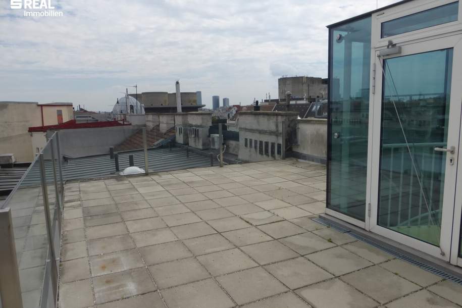 Nahe Arenbergpark - 65 m² große Dachterrasse mit Rundum-Weitblick, Wohnung-miete, 1.799,00,€, 1030 Wien 3., Landstraße