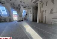 Dachgeschosswohnung in Fertigstellung | Wohnen auf 2 Etagen mit 2 Freiflächen | Bestage Meidlings