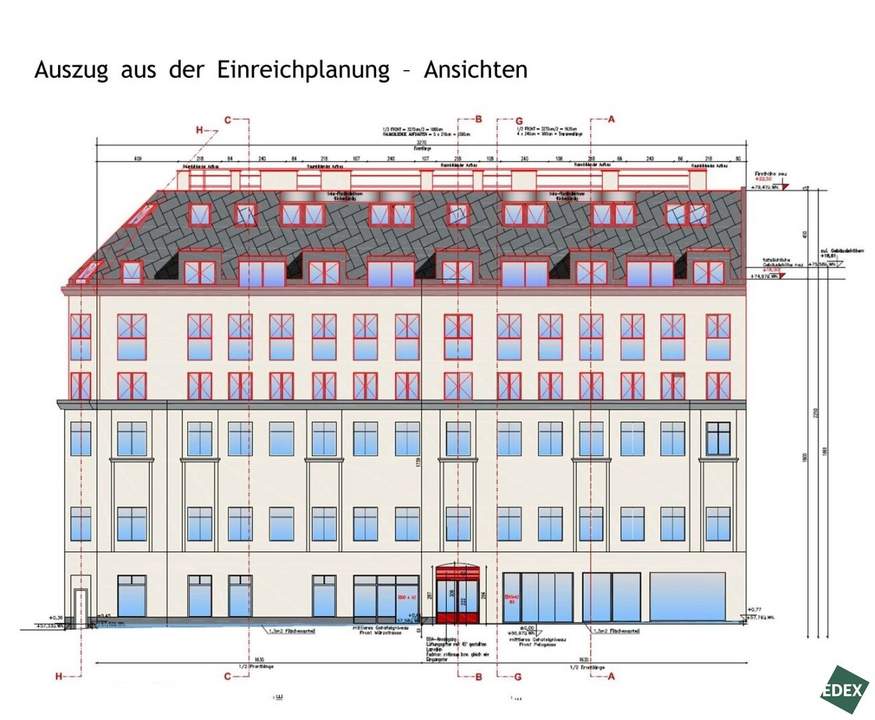 Aufstockung und Dachgeschoß-Ausbau nahe Goldschlaggasse