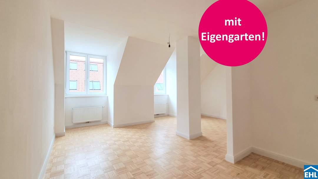 GOODIE! Charmante Wohn-Oase im Dachgeschoß mit Eigengarten!