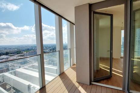Wohnen mit Skyline-Flair – Rooftop Pool &amp; Fitness bei der U1, Wohnung-miete, 735,00,€, 1220 Wien 22., Donaustadt