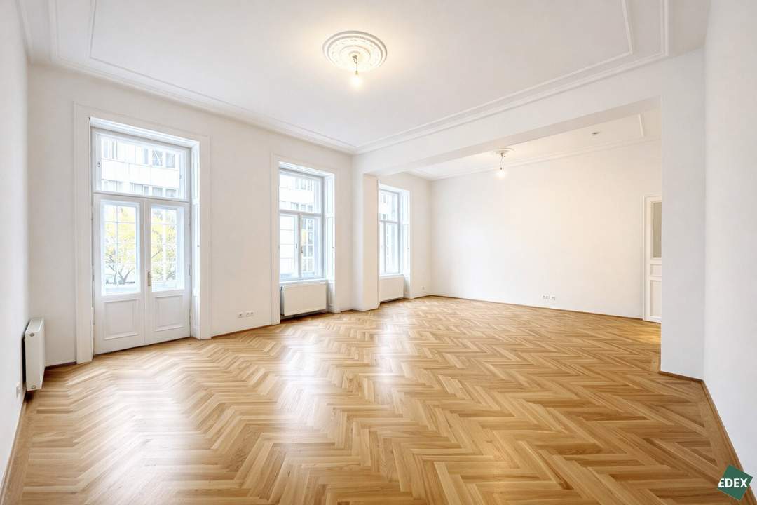 Beautiful 5-room apartment with two balconies in typical Viennese style