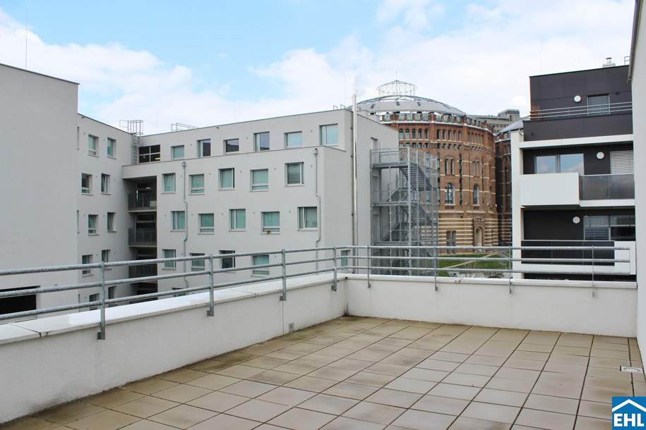 Dachgeschosswohnung mit Terrassen an der U3!, Wohnung-miete, 2.999,00,€, 1110 Wien 22., Donaustadt