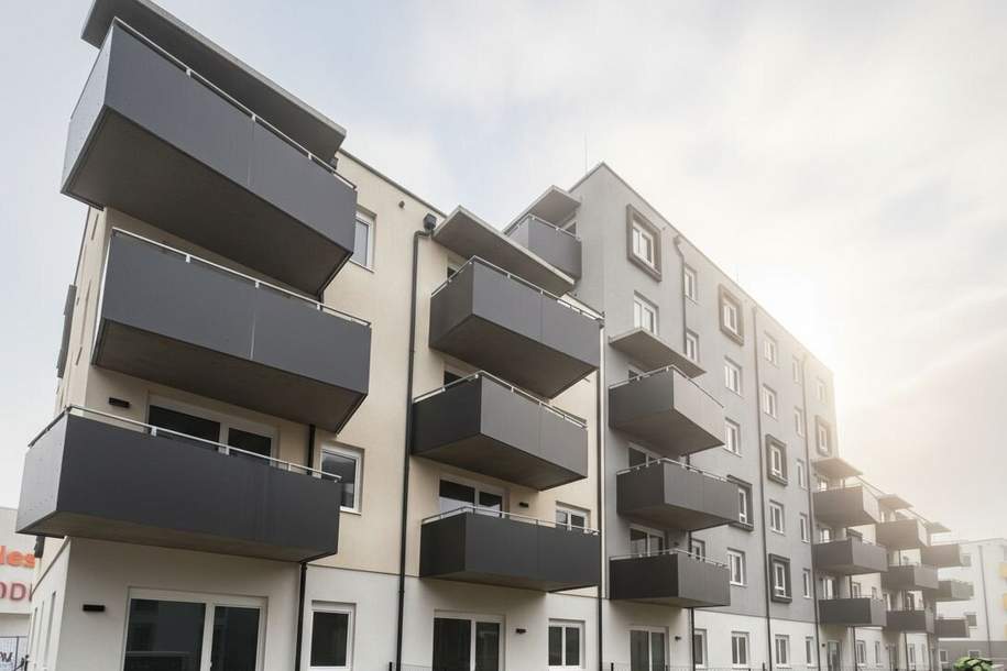 ERSTBEZUG „ein viertel grün“ in Wiener Neustadt - moderne 2 Zimmerwohnung mit Balkon, Wohnung-miete, 688,04,€, 2700 Wiener Neustadt(Stadt)