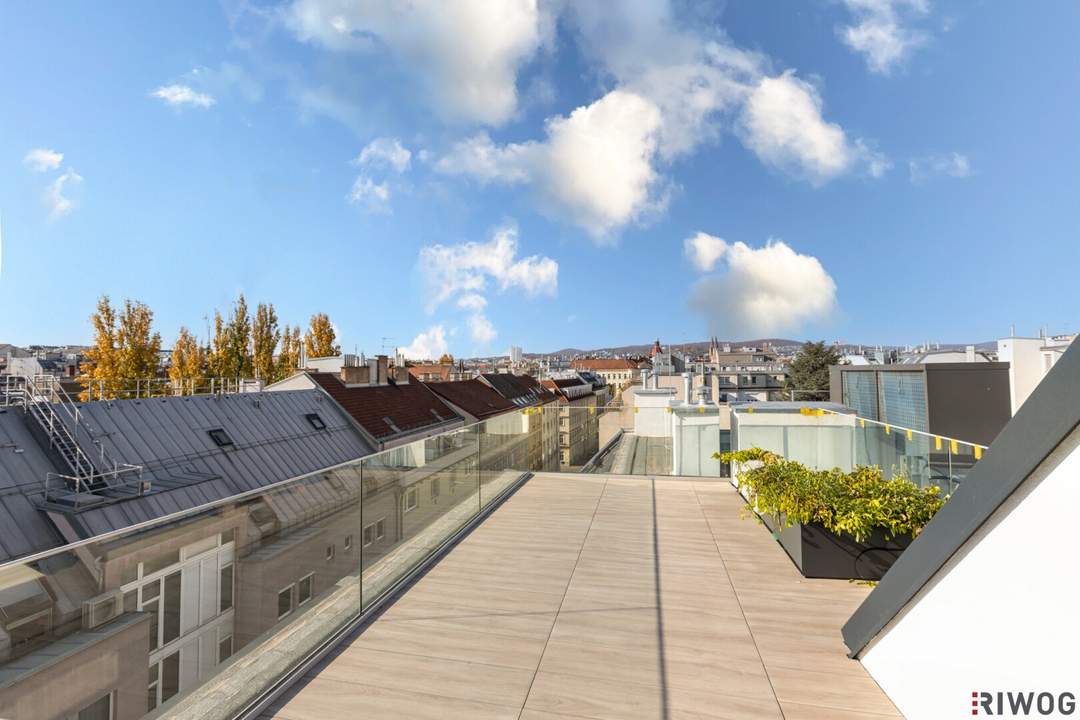 DACHGESCHOSSMAISONETTE II ERSTBEZUG MIT TERRASSE / BALKON / DACHTERRASSE II 4 ZIMMER II NÄHE OTTAKRINGER BRAUEREI II PROJEKT ABELEGASSE 20