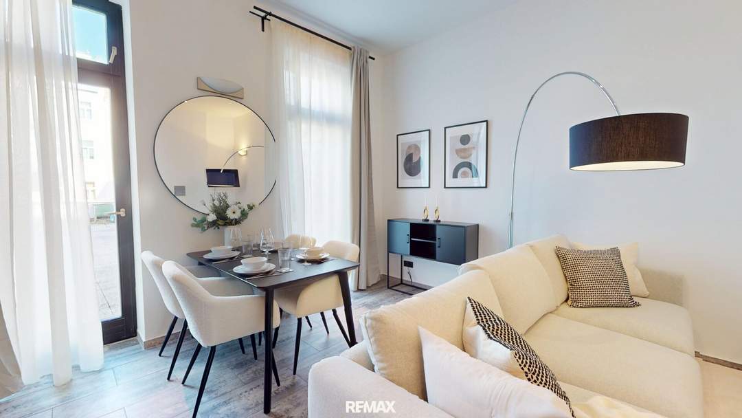 Top aufgeteilte 3 Zimmer Wohnung mit traumhaft sonniger TERRASSE im Innenhof