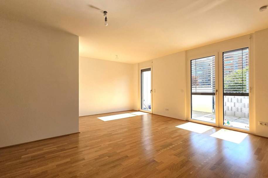 Großzügige Neubauwohnung mit Kühlung und großem, sonnigen Balkon, Wohnung-miete, 995,08,€, 1110 Wien 22., Donaustadt