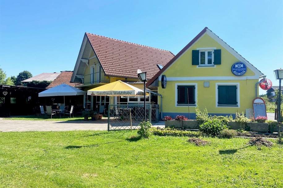 Gasthaus mit überdachter Terrasse, Wohneinheit und Grünanlage in Ortslage, Gewerbeobjekt-kauf, 358.000,€, 8490 Südoststeiermark