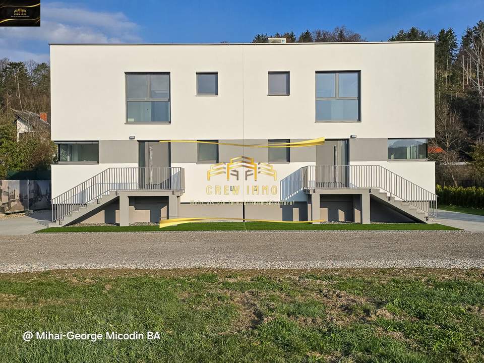 Moderne Doppelhaushälfte in Seebenstein: 5 Zimmer, Garten, Terrasse, Stellplatz, Erstbezug!