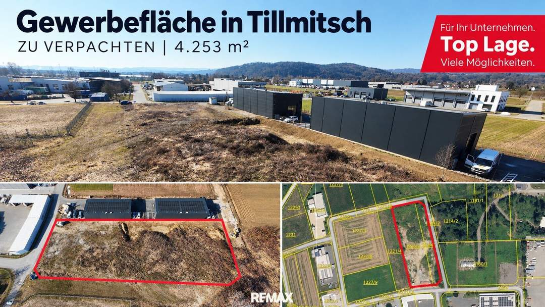 Ihr neuer Firmenstandort? 4.253 m² Gewerbegrundstück im Industriegebiet Tillmitsch!