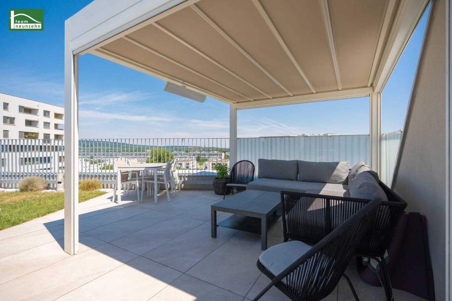Exklusives Wohnen mit Dachterrasse, Eigengarten & Pool – und zahlreichen weiteren Highlights!, Wohnung-kauf, 589.000,€, 1210 Wien 21., Floridsdorf