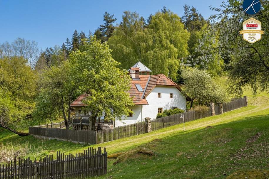 Einzellage: Idyllisches Landhaus mit ca. 9ha Wald und Teich, Haus-kauf, 647.000,€, 3921 Zwettl