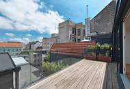 Helle DG-Maisonette mit großer Terrasse beim Naschmarkt mit Garagenplatz im Haus!