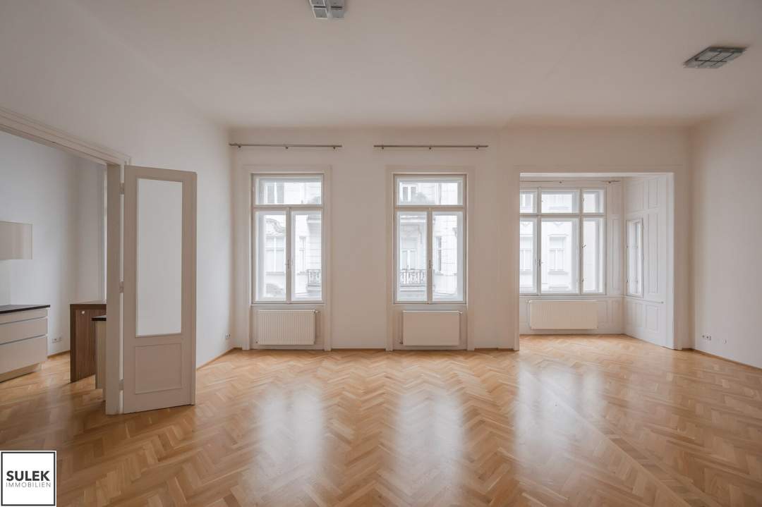 ** ab sofort: unbefristete ruhige 3 Zimmer-Altbauwohnung in toller Lage! Wohllebengasse **