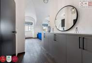 Leben im historischen „Freihof“ in Döbling: charmante 3 Zimmer Wohnung mit 2 Suiten & Blick auf die Donau