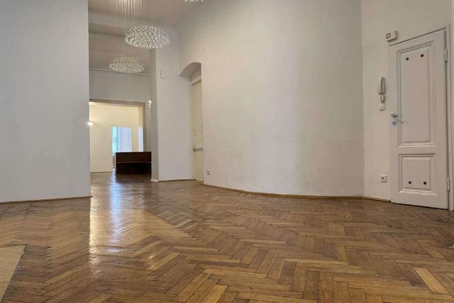 Unbefristete, repräsentative Bürofläche mit Altbaucharme Nähe Margaretenplatz zu mieten, Gewerbeobjekt-miete, 4.534,32,€, 1050 Wien 5., Margareten