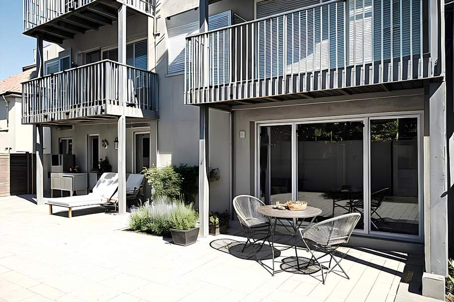 Moderne Terrassen-Erdgeschoßwohnung, 4 Zimmer, Ruhelage!, Wohnung-kauf, 295.000,€, 2460 Bruck an der Leitha