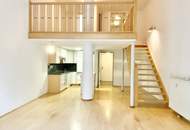 Wohnen mit Wow-Faktor: Galerie-Wohnung mit Garten nahe U4 Braunschweiggasse