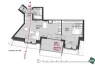 Dachgeschosstraum: Schöne 2-Zimmer-Wohnung mit Klimaanlage und Terrasse