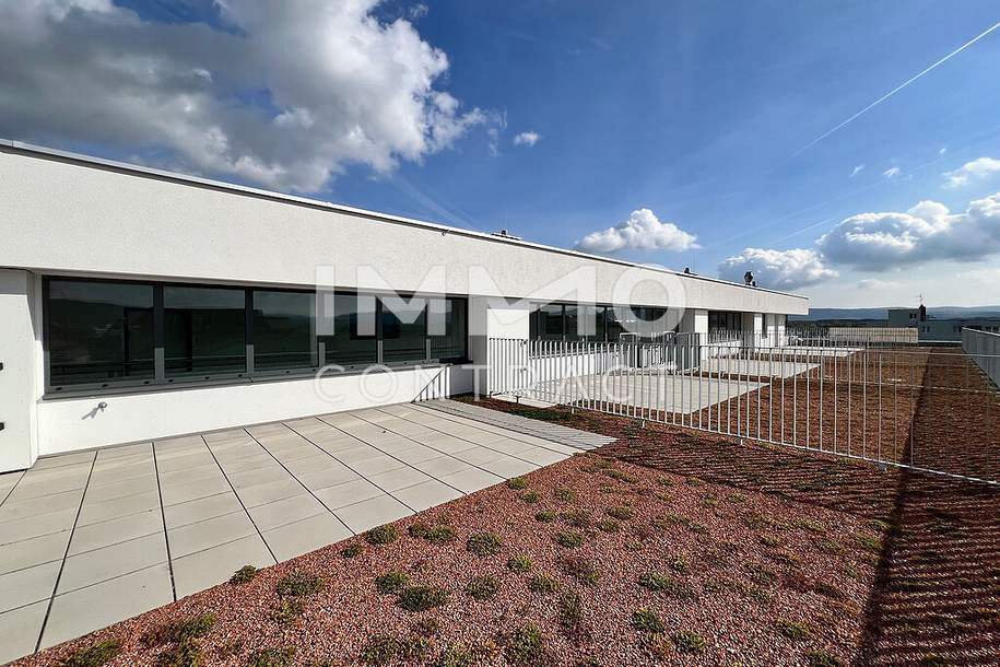 53,21qm 2ZI- Dachgeschosswohnung mit 19,55qm Terrasse, 30qm Gründach, und 14,07qm Balkon, zzgl. 2 Tiefgaragenstellplätzen, Wohnung-kauf, 234.980,€, 3500 Krems an der Donau(Stadt)