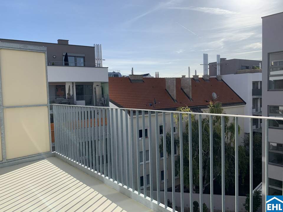 Wohnung mit Top Grundriss und Balkon mit Blick auf den Kahlenberg