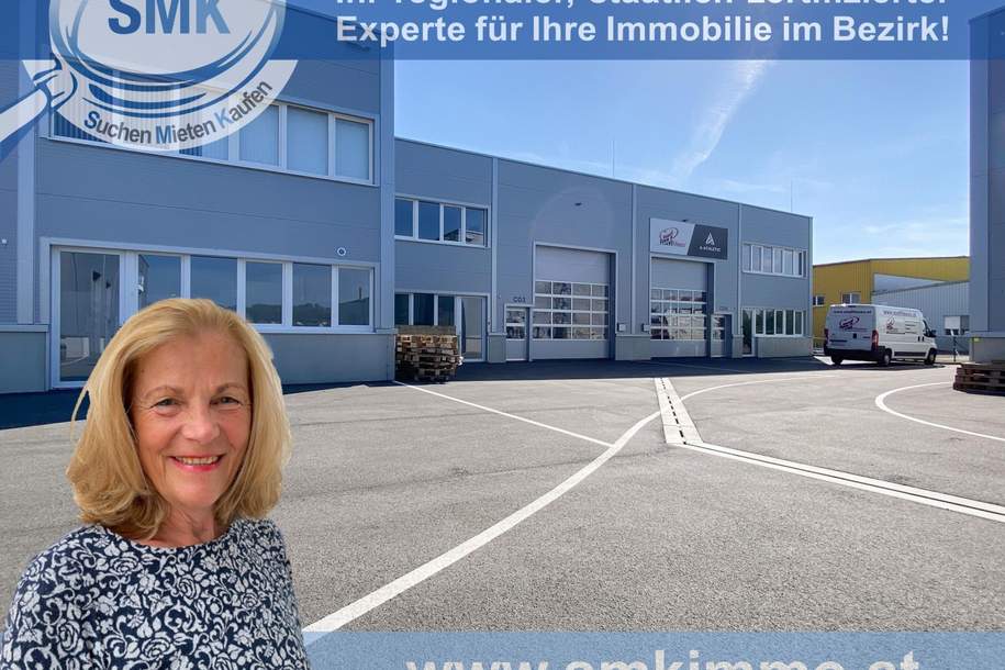 RARITÄT – KLEINE HALLE – ENTSPANNTES ARBEITEN IM NEUEN GEWERBEPARK!, Gewerbeobjekt-miete, 1.628,47,€, 2104 Korneuburg