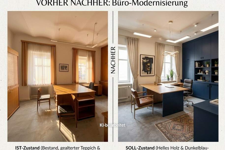 Vom Einzelbüro bis zum Coworking-Space! Büroflächen, die sich Ihrem Bedarf anpassen - flexible Bürolösungen ab 50 m², Gewerbeobjekt-miete, 2.670,49,€, 9020 Klagenfurt(Stadt)