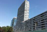 Donauparkblick! Spacious studio apartment on a higher floor for short or long term rent!